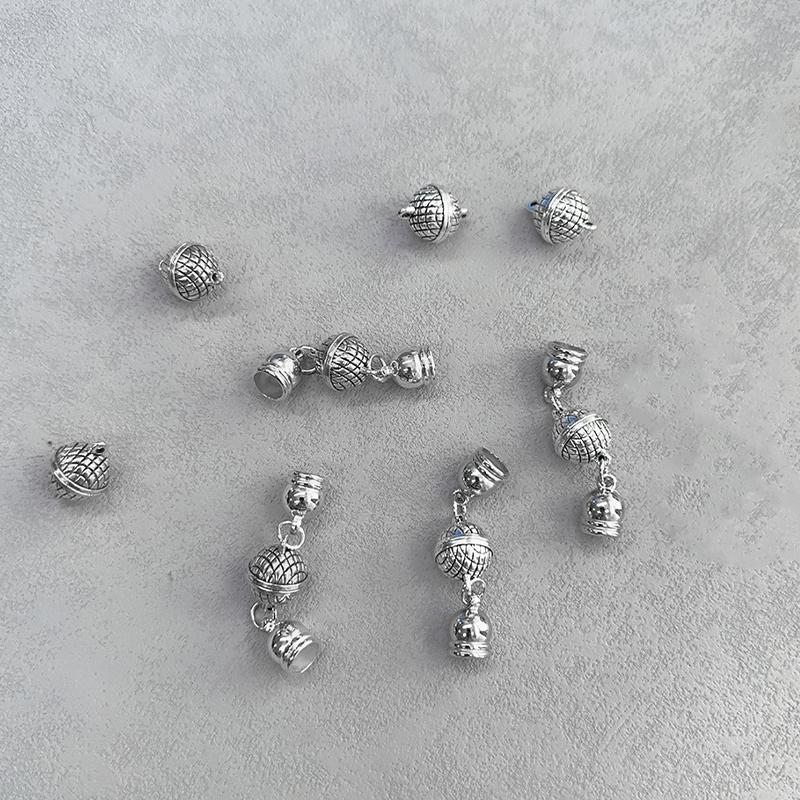 10 Pairs Clothing Accessories Practical Plastic Minimalist Golden Convenient Magnetic Buckles Scarf Button Multi-functional