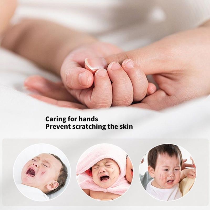 Baby Safe Electric Nails Trimmer USB Charging Night Lamp Function 3 Speed Setting for Infants and Kids White