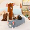 Cat and Mouse Throw Pillow Tom Jerry Plush Toy Doll Children Sleeping Doll Gift