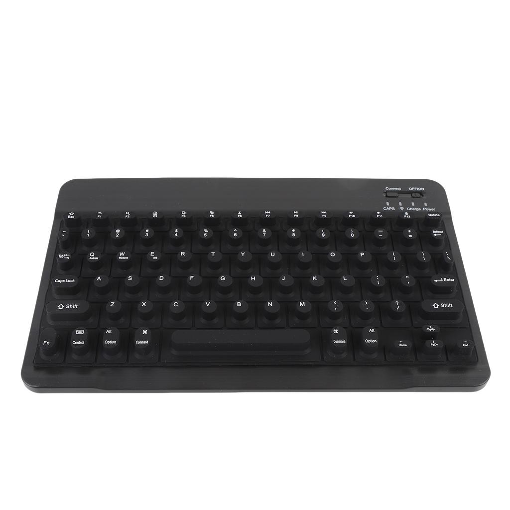 Wireless Bluetooth Keyboard with Silicone Raised Protective Cover Slim Quiet Keyboard for Long Nail Women