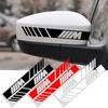 2PCS M LOGO Emblems Car Rearview Mirror Decoration Sticker Styling For M3 M5 M6 X1 X2 X3 X4 X5 1 2 3 4 5 6 Series F10 F30 F01 F25 F15 E87 E90 E91