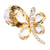 Brož Emerald Butterfly Elegantní krásný kamínkový lesk Atraktivní poutavý ženský živůtek