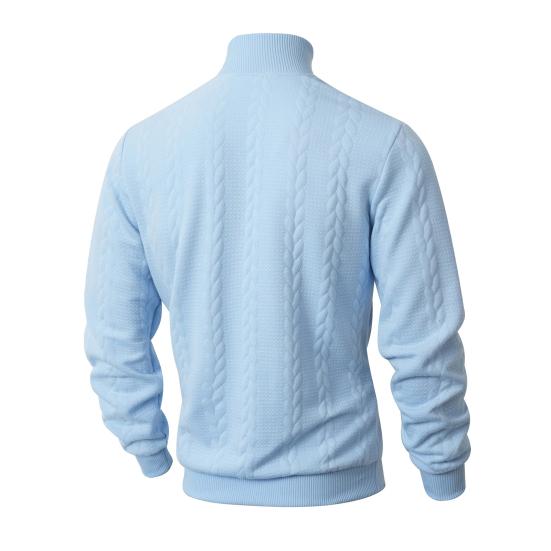 Pull à col roulé pour homme, pull tricoté torsadé, pull décontracté de couleur unie, haut de couche de base pour la rue, le travail, les rendez-vous, le quotidien