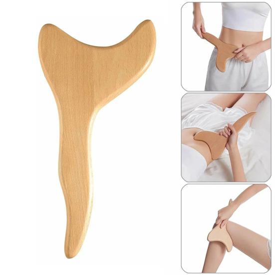 Herramienta de masaje terapéutico de madera, fácil de sostener, uso versátil, alivia la tensión muscular, elimina la celulitis y esculpe el cuerpo.