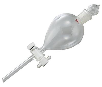 AS ONE Separatory Funnel, Ball Type, with PTFE Cock, 300mL / 2-9602-04