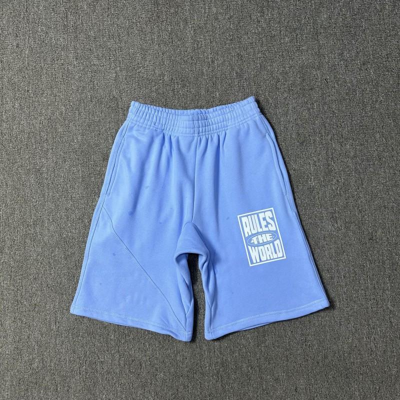 Corteiz Streetwear Short Pants Men Women Alcatraz Ship Print Loose Fit Cotton Shorts