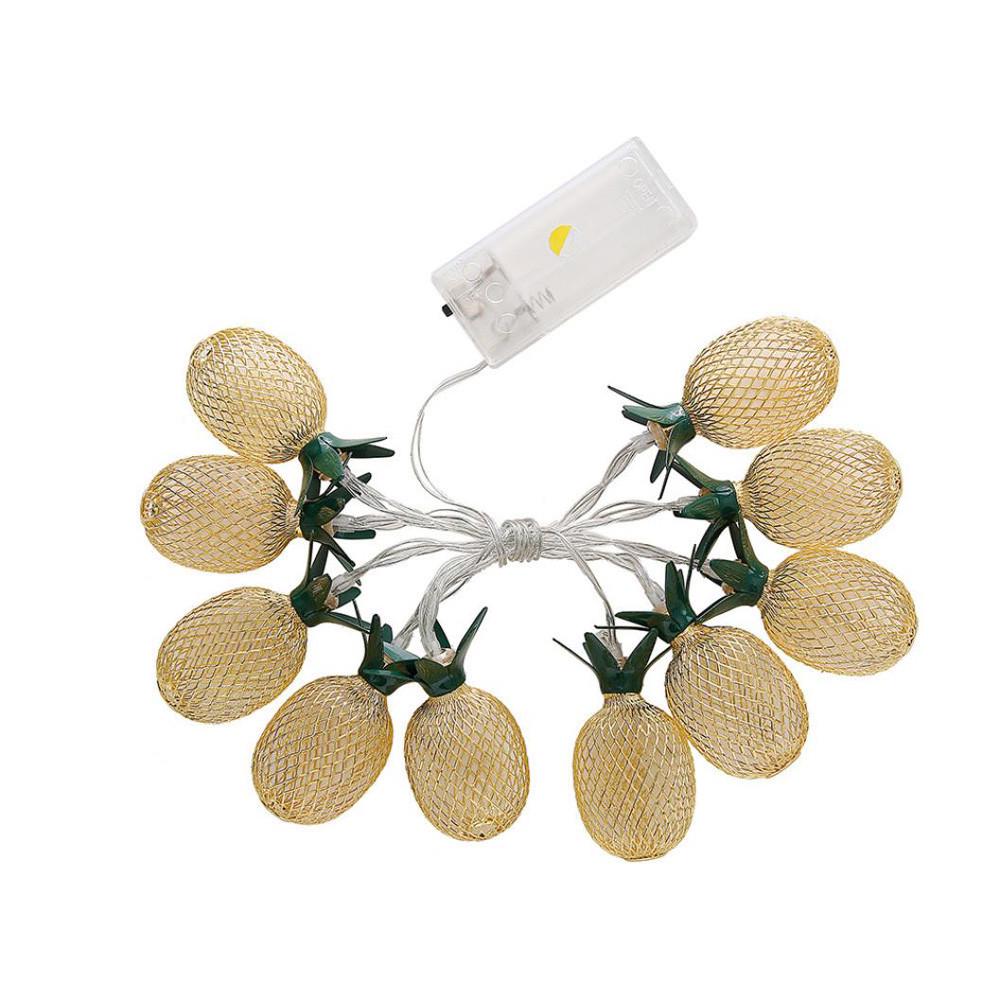 

1.5M 10LED Cotton Ball String Lights Party Wedding Christmas Decor Lights жовтий