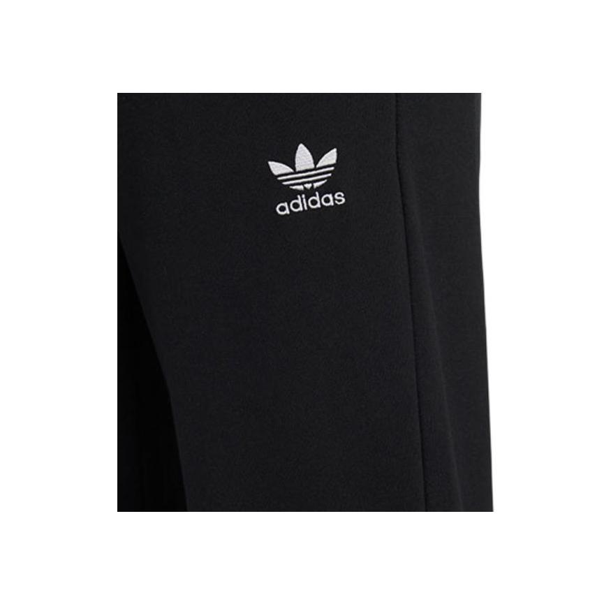 Adidas Originals Trefoil SS22 Logo Solid Breathable Casual Sport Sweatpants Men Bottoms Black HM8025