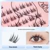 Glue-Free Double-Pointed Sunflower False Eyelashes – Waterproof, Sweatproof, Beginner-Friendly, Natural Look