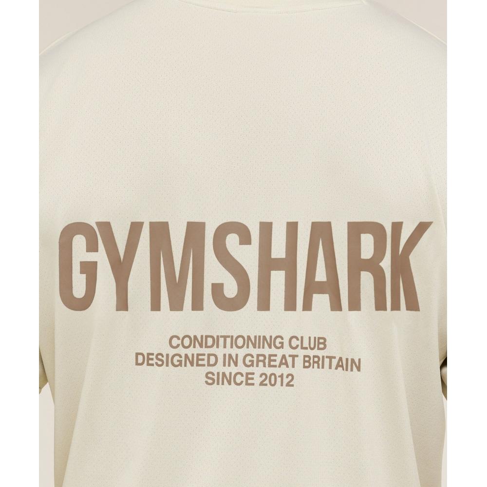 Gymshark CondiTioning Club Oversized T shirT Pebble Grey cemenT Brown A2b5y Gb79