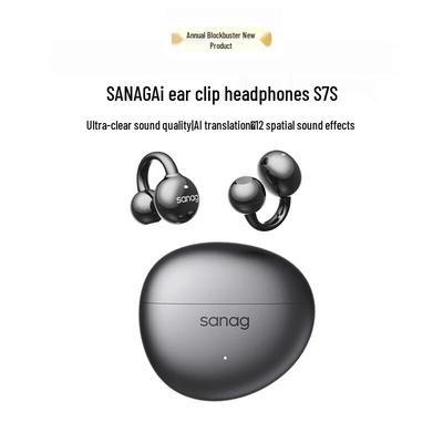 SANAG S7S AI Bone Conduction Ear Clip Headphones