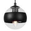 Toledo Spider Hanging Lamp Black 3-Flat Black Lampshade E14