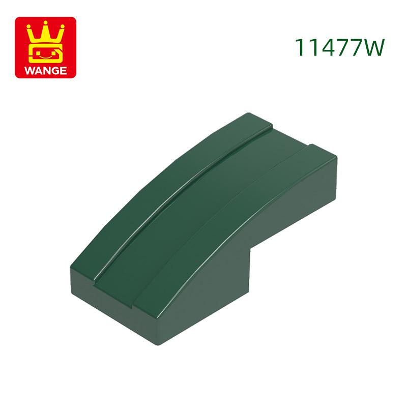 333Pcs/lot 11477W Slope Curved 2 x1 Block Moc Colour Accessories Compatible with with Brick DIY Children's Toy Building Assembly Parts