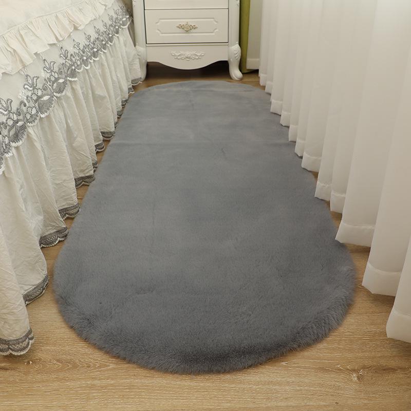 Rabbit Fur Style Bedside Sofa & Coffee Chair Carpet - Perfect for Children's Room, Bathroom, or Entrance