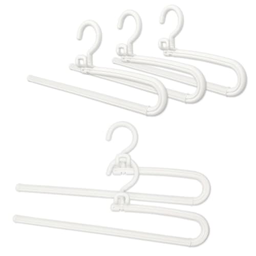 Kojima Magic-designed Pants Hangers [Shinko Hanger Official] Recommended Storage: 5-Piece Connectable Trouser Hanger Set | Pants Hangers, Pants Hanger