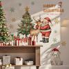 Adorable Santa & Reindeer Christmas Wall Sticker for Bedroom Living Room Entrance Hall Home Decoration Wall Decal