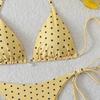 2026 Women's Sexy Polka Dot Backless Lace-up Bikini Swimsuit