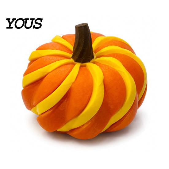 Desktop Sensory Toys for Adults 3D Printed Spiral Pumpkin Fidget Toy, Decompression Hand Spinner, Creative Toy Anxiety Desk Stress Relief And