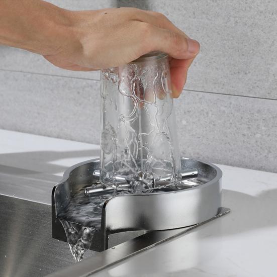 Cup Washer High Pressure Free Your Hands Stainless Steel Baby Bottle Cleaner Glass