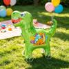 1Pcs Baby Shower Accessories Cartoon Foil Balloon Animal Stand Walking Balloon With Wheel For Kid Birthday Party Decor Ballons
