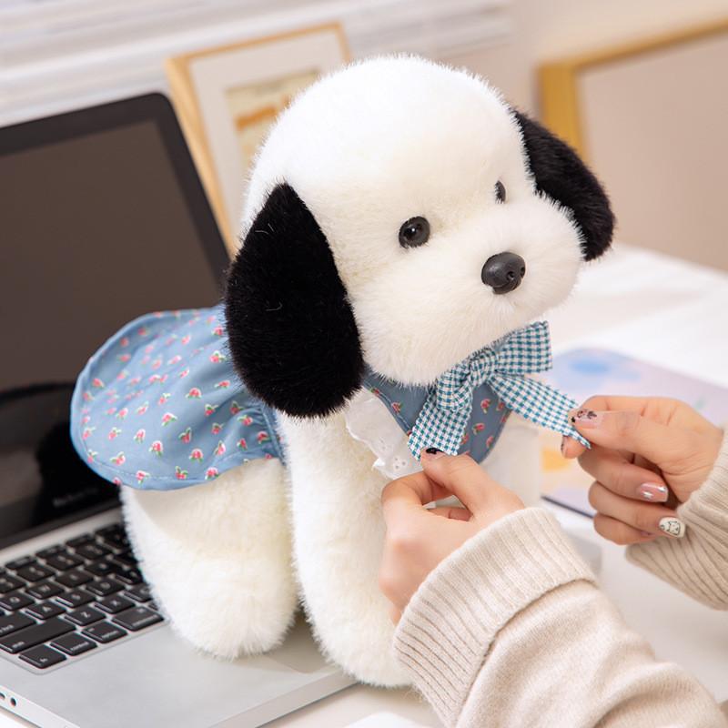Wear Clothes Dog Plush Toy Cute Cartoon Stuffed Animal Doll Kids Birthday Gift
