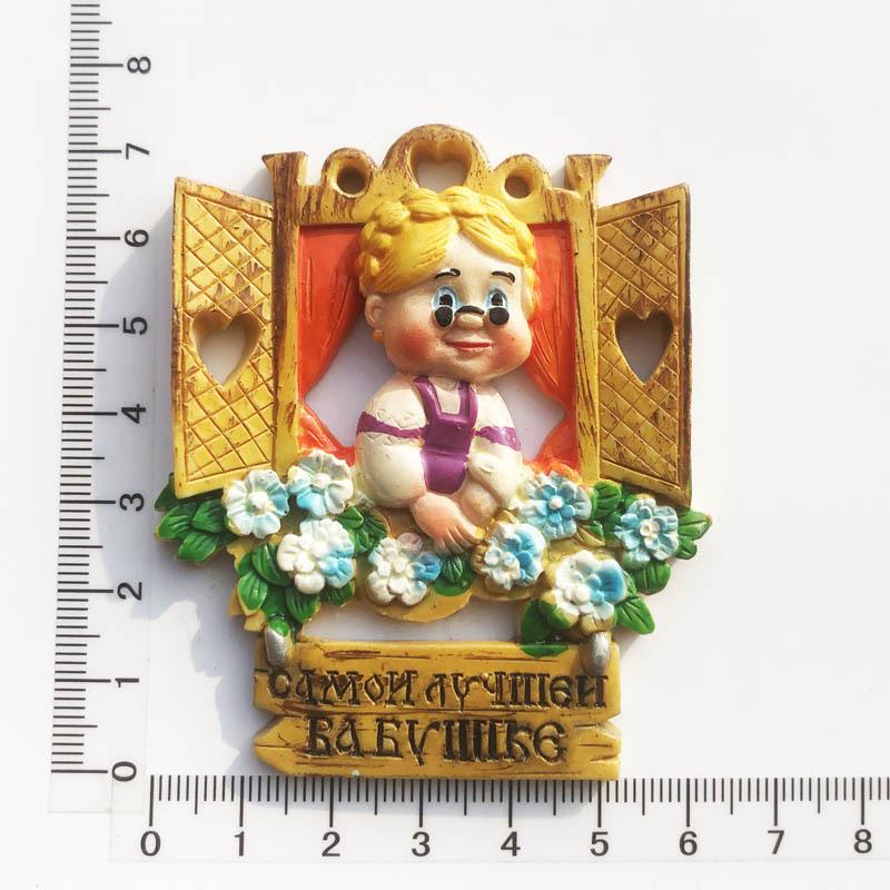 Russia 3D Fridge Magnet Tourist Souvenirs Refrigerator Magnetic Decoration Articles Collection Handicraft Gift