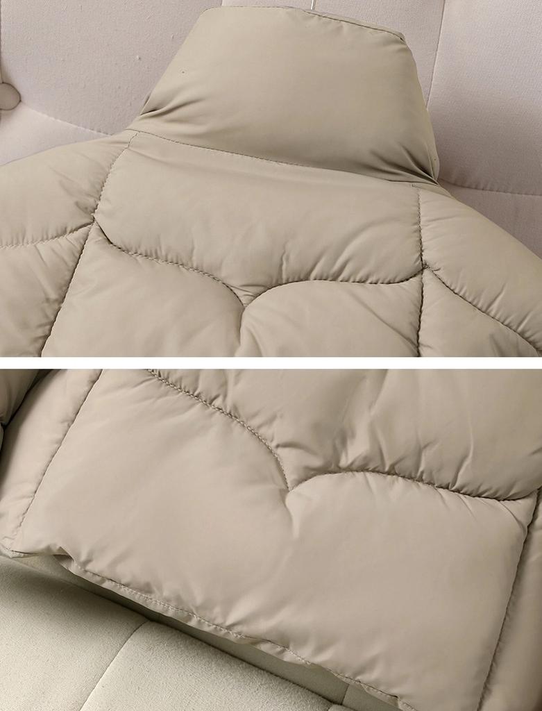 Vertical Collar Down Jacket Short Loose Thickened Cotton-padded Jacket