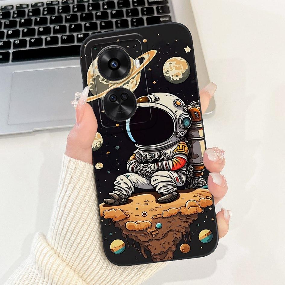 Für Huawei Nova 11 SE Hülle Süßer Hase Kaktus Cartoon Weiches Flüssigsilikon Stoßfeste Abdeckung Für Huawei Nova 12 SE BNE-LX1 Capa