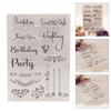 Transparent Silicone Stamp Wedding Clear Stamp Scrapbooking Supplies for Journal Photo Album Card Making Decorations