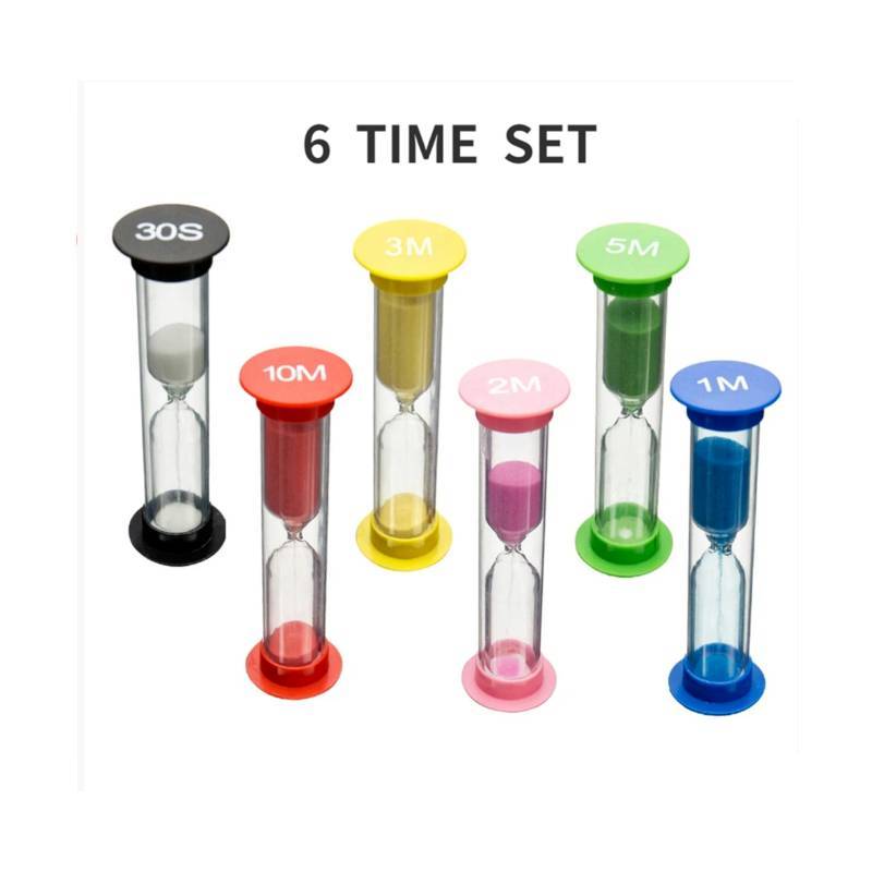 Creative Hourglass Timer Set For Children Home Decor With Handcrafted Plastic Design