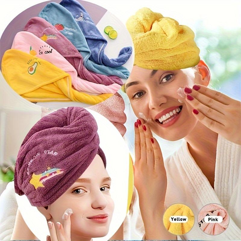 Dry Hair Cap Bath Cap with Water Absorption Fast Dry Hair Towel Being Soft Without Falling Hair Super Strong Water Absorption