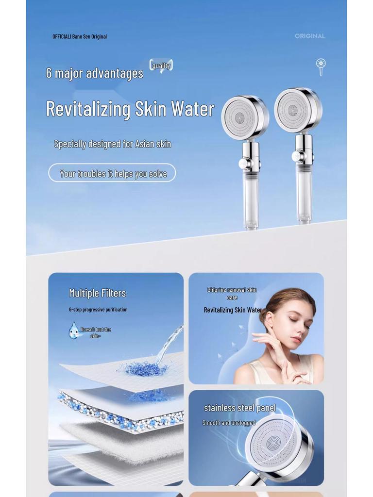Portable Shower Head with Filter for Travel and Tourism In Thailand
