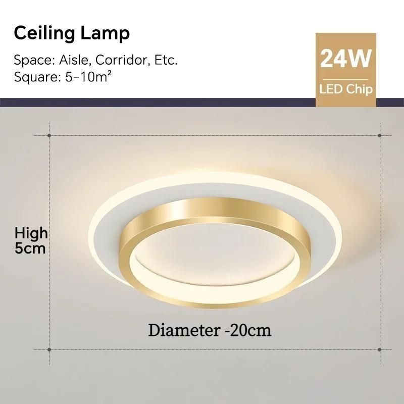 Modern LED Aisle Ceiling Light Chandelier For Corridor Stairs Foyer Balcony Bedroom Bathroom Indoor Lighting Fixtures Luster