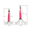 Umbrella-Shaped Style Squid Hook With Fish Eyes Sleeve-Fish Octopus Squid Bait Jig Hook Deep Sea Fishing Lure Cuttlefish Tackle