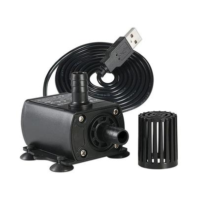 Mini Ultra Leise Tauchpumpe Aquarium Garten Teich USB Springbrunnen Wasserpumpe DC 5V 250L/H QR50A