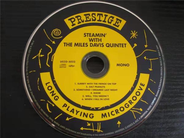 

CD MILES DAVIS Steamin UCCO5022 Prestige 2007 Japan ObiJazz Used