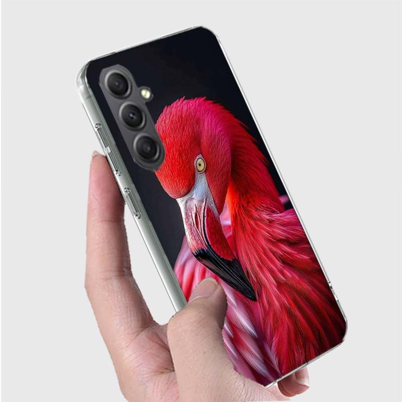 Flamingo Love Phone Case for Samsung A16 A26 A36 A56 A17 A37 A57 A07 A06 A02S A03 A04S A05S Galaxy Note 20 10 A50S A71 A51 A31 A