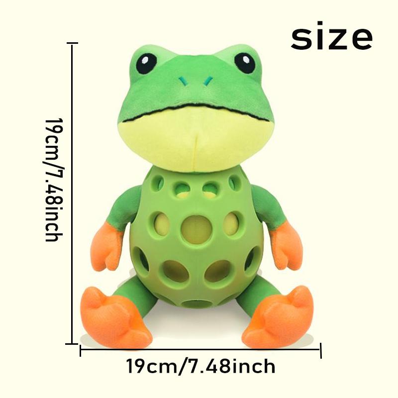 Dog pet plush frog toy interactive sound anti-demolition home large and small dog boredom companion toy