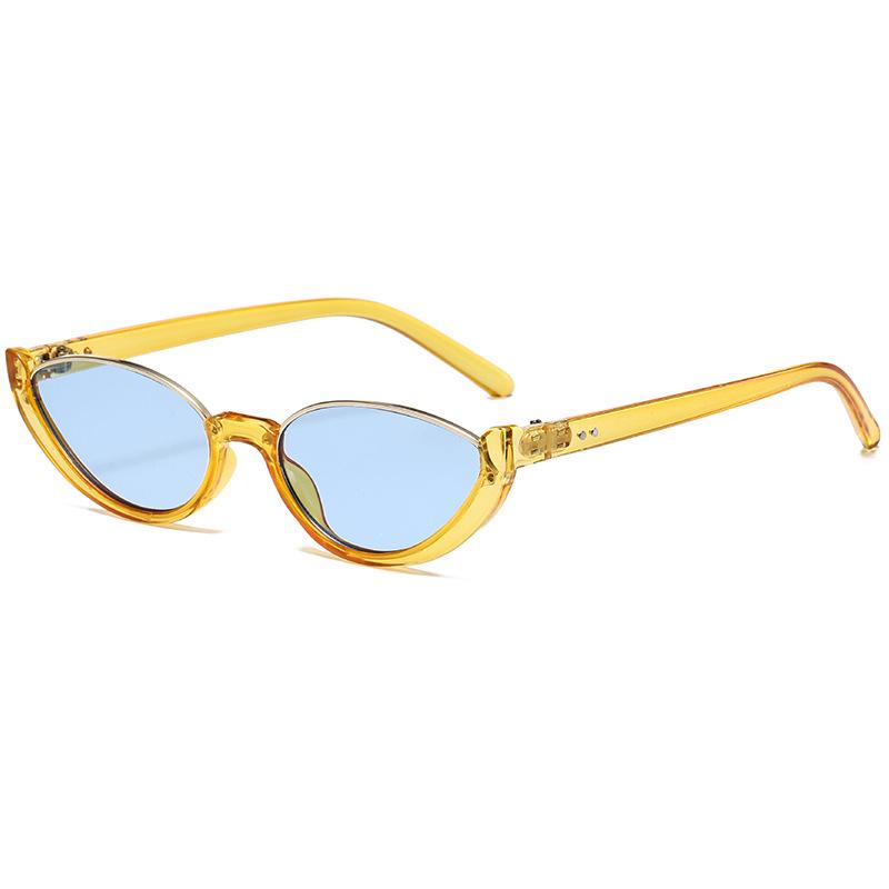 Retro Cat-Eye Half-Frame Sunglasses: European & American Fashion Trend Women's Style