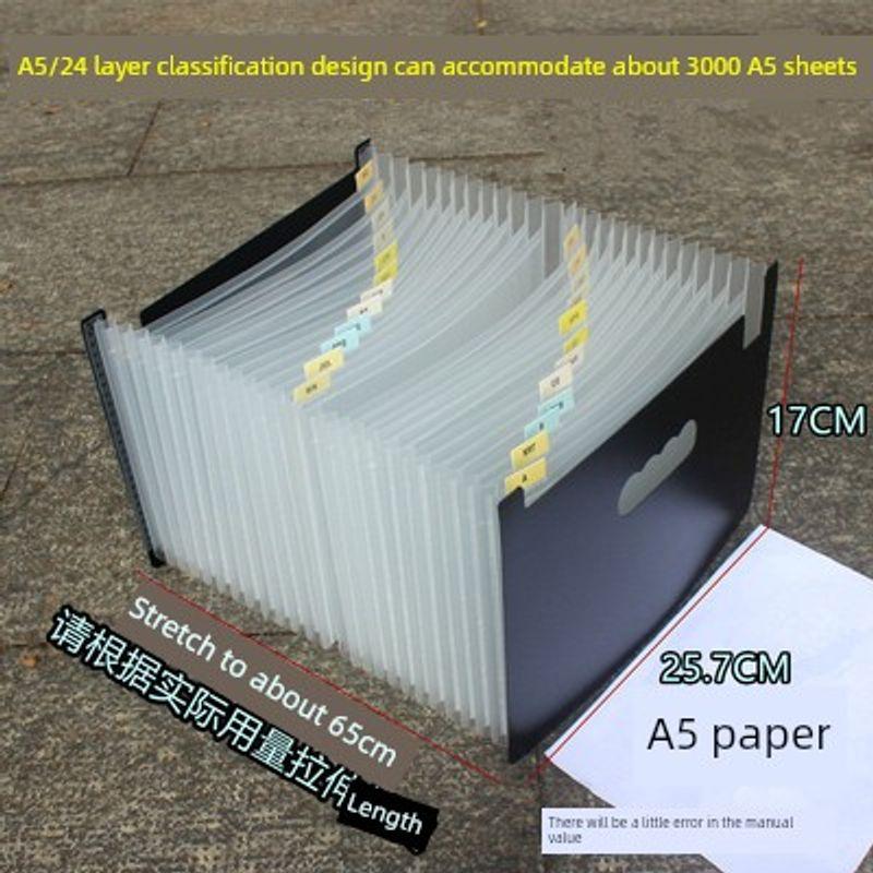 A5 Folder Document Invoice Storage Box Receipt Bill Cheque Consumption Note Delivery Note Voucher List Classification Storage
