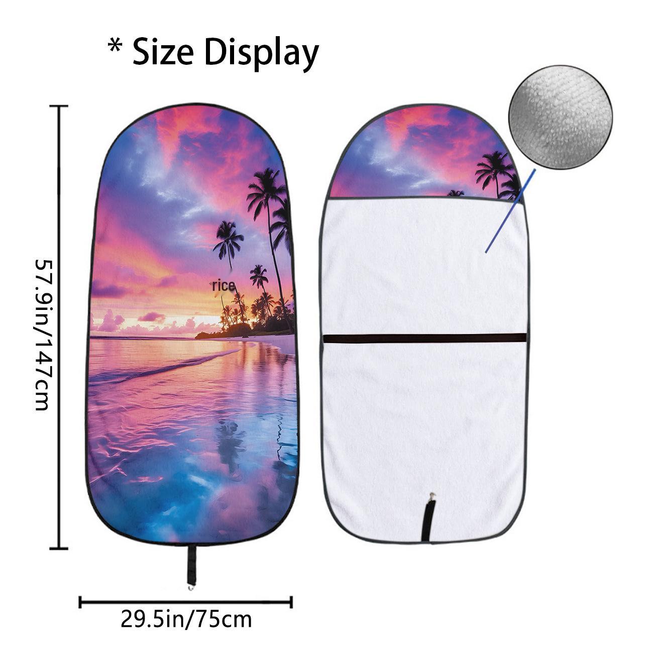 

Front Car Seat Towel Cover: All-Season Gym & Workout Protector, Universal Fit 75x150 cm