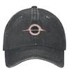 Casual Black Hole Baseball Cap Unisex Distressed Denim Snapback  Outdoor All Seasons Travel S Hat