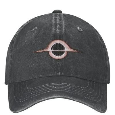 Casual Black Hole Baseball Cap Unisex Distressed Denim Snapback Outdoor All Seasons Travel S Hat