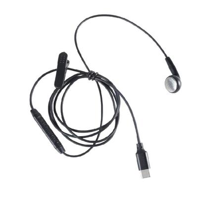 USB Typ C In-Ear Einseitige Kopfhörer Einseitig Kabelgebundene Headsets Mono Ohrhörer Kopfhörer für Mobiltelefone Notebook