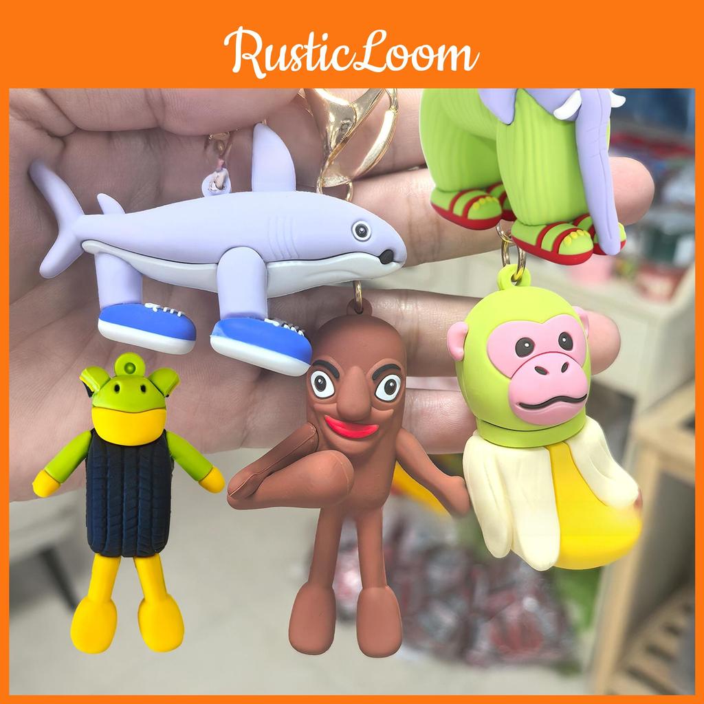 Foreign Italian Brainrot Al Keychain With Shark Cartoon Design For Gift Giving And Party Decor