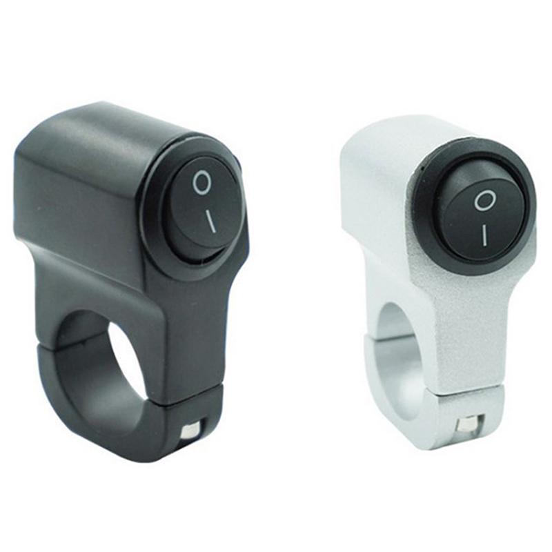 2-Wire 7/8In Aluminum Alloy Motorcycle Handlebar Headlight On/Off Switch