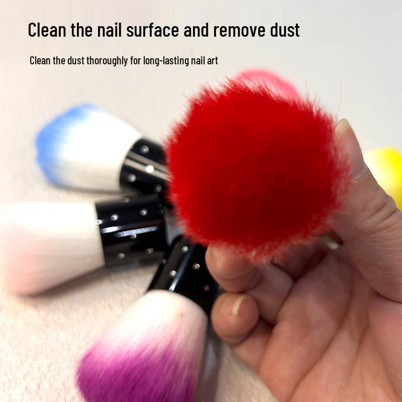 Mushroom Nail Art Dusting Brush - Nail Cleaning Brush for Manicure