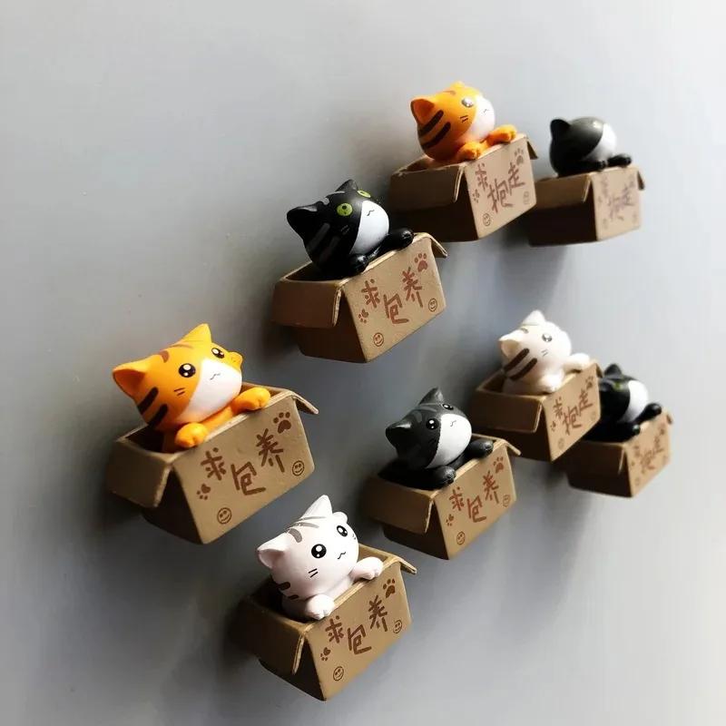 Niedliche Katzen Kühlschrankmagnete  Heimdekorationsmagnete  3D-Magnete  Geschenke