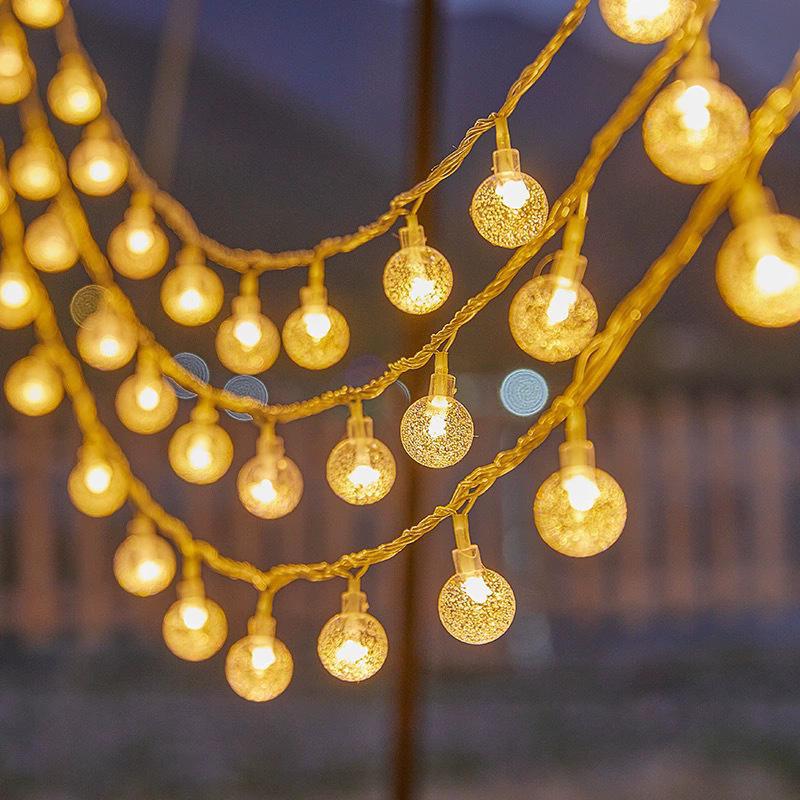 Solar LED String Lights: Outdoor Star Fairy Lights for Christmas, Holidays, Camping, Tents, and Decorative Awnings