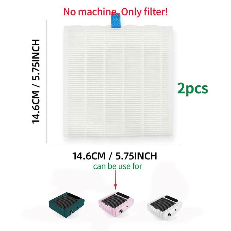 2 Pieces Filters for Nail Dust Collector Manicure Machine 858-1 Original Accessories Screen Plate